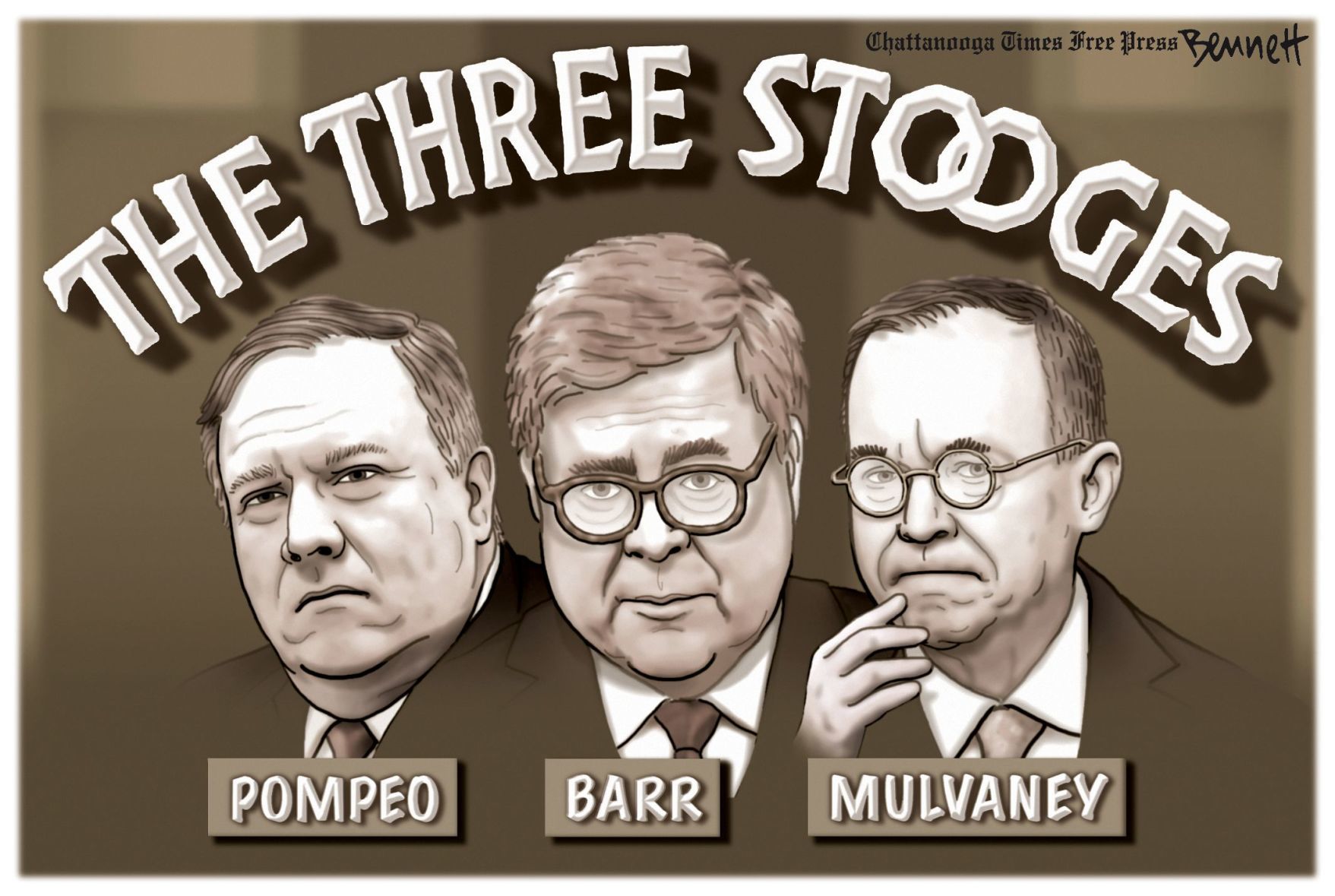 Bennett editorial cartoon